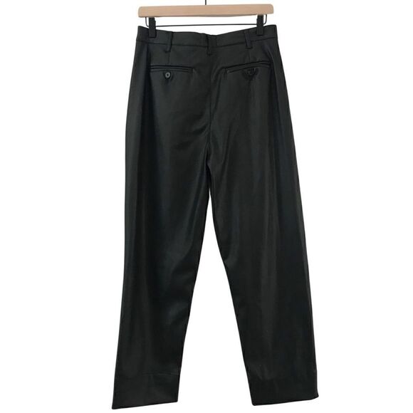 New! Pistola Kellin Faux Leather Straight Leg High WaisFleece Line Trouser Pants - Picture 3 of 14